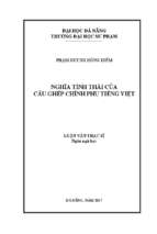 Nghĩa tình thái của câu ghép chính phụ tiếng việt.
