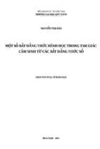 Một số bất đẳng thức hình học trong tam giác cảm sinh từ các bất đẳng thức số