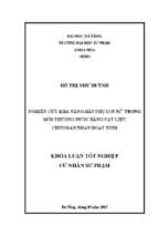 Nghiên cứu khả năng hấp phụ ion ni2+ trong môi trường nước bằng vật liệu chitosan than hoạt tính.