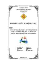 Đóng góp của franklin d.roosevelt đối với công cuộc khôi phục hoa kỳ trong đại khủng hoảng kinh tế thế giới (1929   1933).