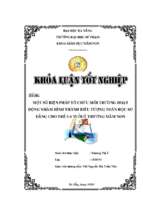 Một số biện pháp tổ chức môi trường hoạt động nhằm hình thành biểu tượng toán học sơ đẳng cho trẻ 5 6 tuổi ở trường mầm non.