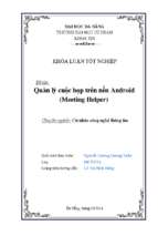 Quản lý cuộc họp trên nền android (meeting helper).