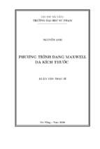Phương trình dạng maxwell đa kích thước