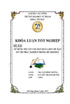 Sử dụng tệp tin văn bản dạng gift để tạo đề thi trắc nghiệm trong hệ moodle.