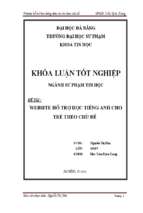 Website hỗ trợ học tiếng anh cho trẻ theo chủ đề.