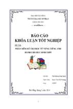 Phần mềm hỗ trợ học từ vựng tiếng anh dành cho học sinh thpt.