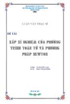 Xấp sỉ nghiệm của phương trình toán tử và phương án newton