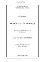 Về nhóm con của nhóm so(3)