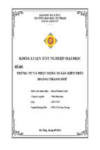 Trùng tu và phục dựng di sản kiến trúc hoàng thành huế..