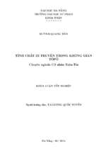 Tính chất di truyền trong không gian tô pô.