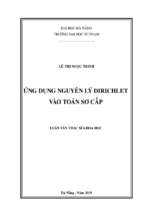 Ứng dụng nguyên lý dirichlet vào toán sơ cấp