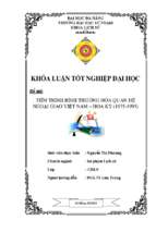 Tiến trình bình thường hóa quan hệ ngoại giao việt nam – hoa kỳ (1975 1995)..