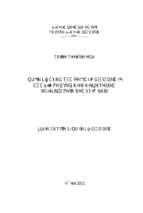 Quản lý công tác phổ cập giáo dục ở các địa phương khó khăn thuộc miền núi phía bắc việt nam...