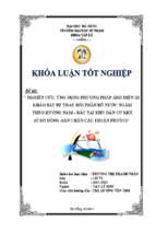 Nghiên cứu, ứng dụng phương pháp ảnh điện 1d khảo sát sự thay đổi phân bố nước ngầm theo hướng nam   bắc tại khu dân cư mới (ở bờ đông gần chân cầu thuận phước).