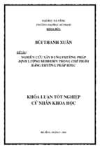 Nghiên cứu xây dựng phương pháp định lượng berberin trong chế phẩm bằng phương pháp hplc.