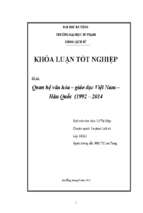 Quan hệ văn hóa   giáo dục việt nam   hàn quốc (1992  2014).
