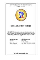 Xây dựng rubric kiểm tra đánh giá năng lực học tập của học sinh khi dạy học chương “dòng điện trong các môi trường” vật lý 11 nâng cao.