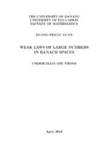 Weak laws of large numbers in banach spaces.