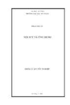 Nội suy và ứng dụng