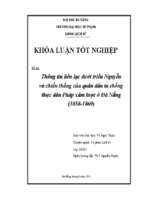 Thông tin liên lạc dưới triều nguyễn và chiến thắng của quân dân ta chống thực dân pháp xâm lược ở đà nẵng (1858  1860)