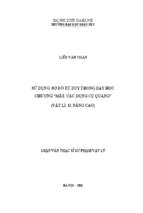 Sử dụng sơ đồ tư duy trong dạy học chương mắt, các dụng cụ quang học (vật lý 11 nâng cao)