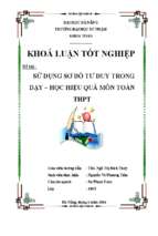 Sử dụng sơ đồ tư duy trong dạy và học hiệu quả môn toán thpt.