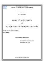 Phần tử ngẫu nhiên và sự hội tụ yếu của độ đo xác suất