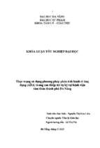 Thực trạng sử dụng phương pháp phân tích hành vi ứng dụng (aba) trong can thiệp trẻ tự kỷ tại bệnh viện tâm thần thành phố đà nẵng..