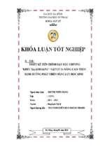 Thiết kế tiến trình dạy học chương khúc xạ ánh sáng (vật lý 11   nâng cao) theo định hướng phát triển năng lực học sinh.