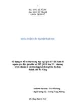 Sử dụng sơ đồ tư duy trong dạy học lịch sử việt nam từ nguồn gốc đến giữa thế kỷ xix (sgk lớp 10 – chương trình chuẩn) ở các trường phổ thông trên địa bàn thành phố đà nẵng.