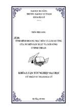 Tình hình hoang mạc hóa và ảnh hưởng của nó đến sản xuất và đời sống ở ninh thuận.