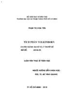 Tích phân volkenborn