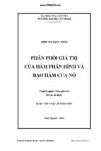 Phân phối giá trị của hàm phân hình và đạo hàm của nó