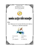 Thưc trạng sơ cứu tai nạn thường gặp ở trẻ 3 4 tuổi tại  các trường mầm non.