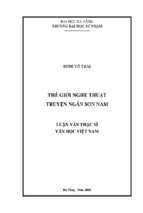 Thế giới nghệ thuật truyện ngắn sơn nam