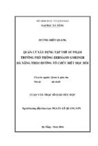 Quản lý xây dựng tập thể sư phạm trường phổ thông hermann gmeiner đà nẵng theo hướng tổ chức biết học hỏi..