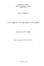 Về sự hội tụ của dãy biến ngẫu nhiên.