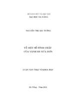 Về một số tính chất của vành ef nửa đơn.