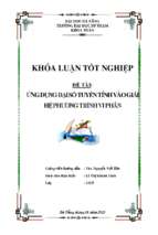 Ứng dụng đại số tuyến tính vào giải hệ phương trình vi phân.