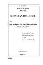 Quan hệ văn hóa việt nam   nhật bản từ năm 1991 đến năm 2014.