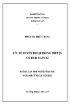 Yếu tố huyền thoại trong truyện cổ tích thần kì.