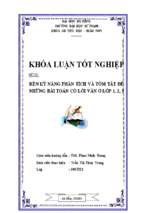 Rèn kĩ năng phân tích và tóm tắt đề những bài toán có lời văn ở lớp 1, 2, 3.