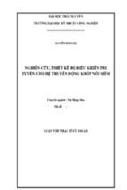 Nghiên cứu, thiết kế bộ điều khiển phi tuyến cho hệ truyền động khớp nối mềm.