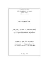 Phương trình tích phân kì dị.