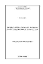 Quản lý xây dựng văn hóa nhà trường tại trường đại học bách khoa   đại học đà nẵng.