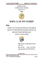 Nghiên cứu, ứng dụng phương pháp ảnh điện 1d khảo sát sự phân bố nước ngầm theo độ sâu tại khu dân cư mới (ở bờ đông) gần chân cầu thuận phước.