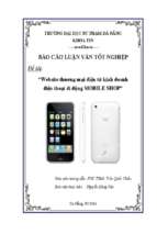 Website thương mại điện tử kinh doanh điện thoại di động mobile shop..