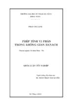 Phép tính vi phân trong không gian banach.