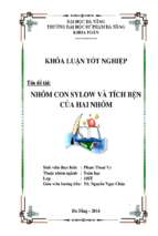 Nhóm con sylow và tích bện của hai nhóm.