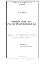 Tính điều khiển được của các hệ điều khiển rời rạc.
